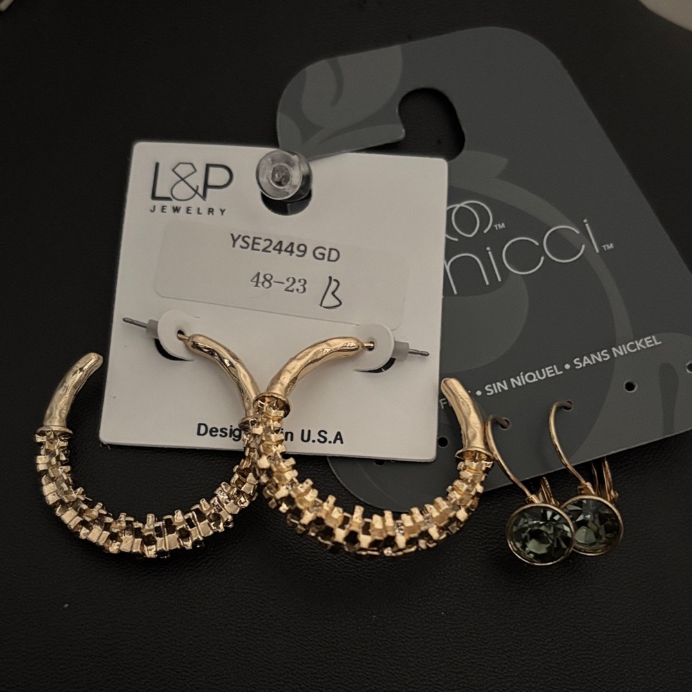 Gold Earrings Bundle